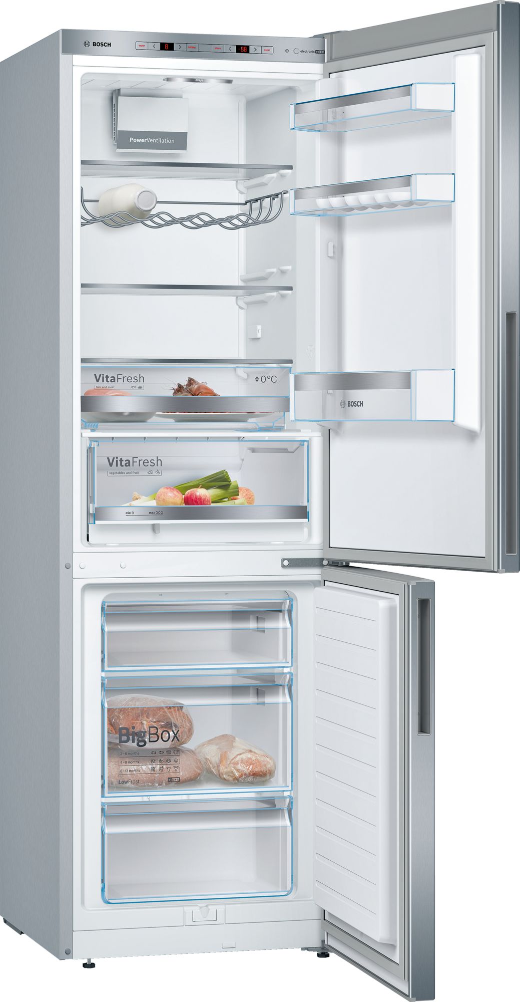 BOSCH KGE36ALCA SERIE 6 combiné réfrigérateur-congélateur pose-libre - 186cm