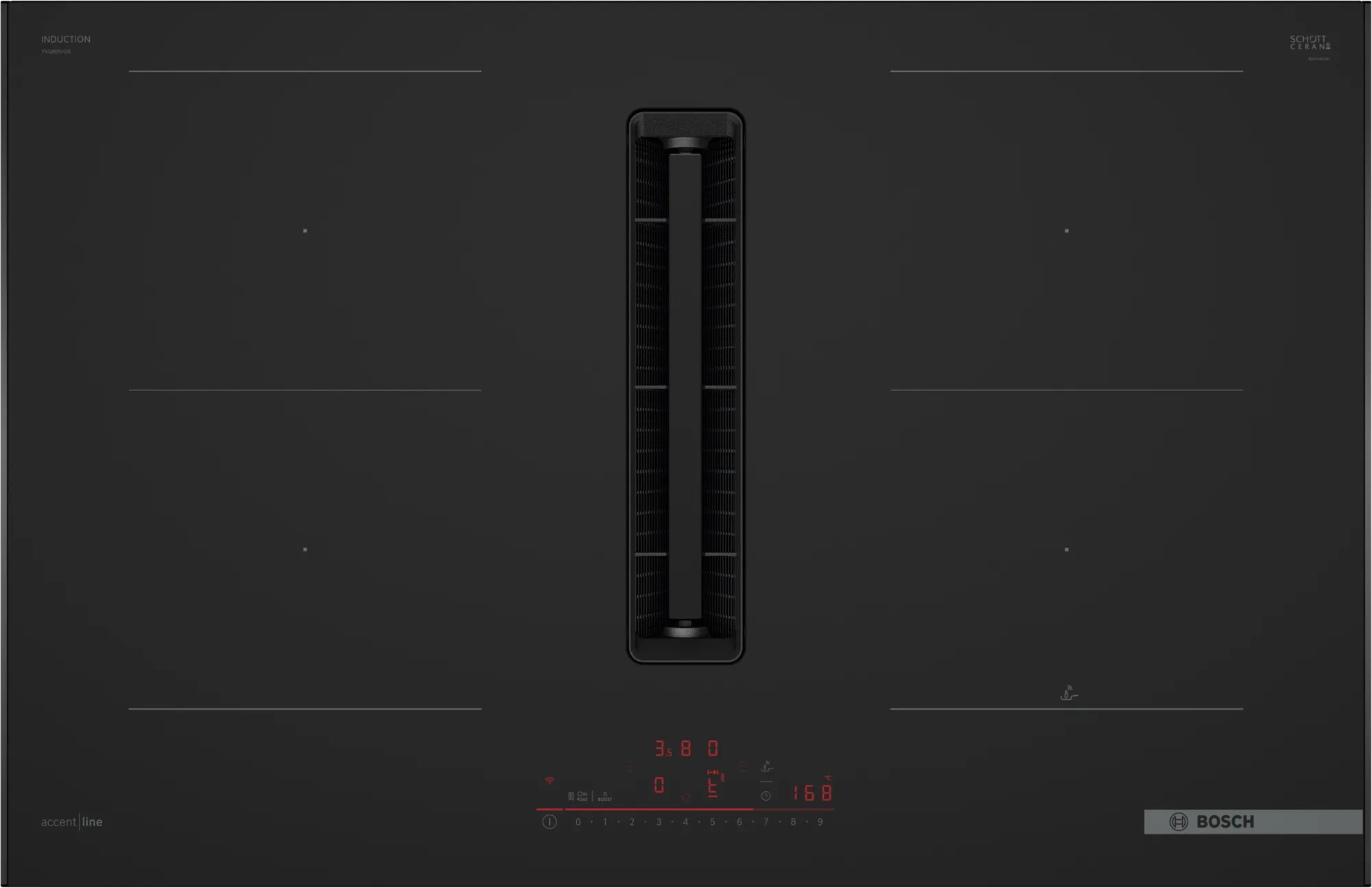 BOSCH PVQ89BH26E table de cuisson avec hotte integrée - 80cm