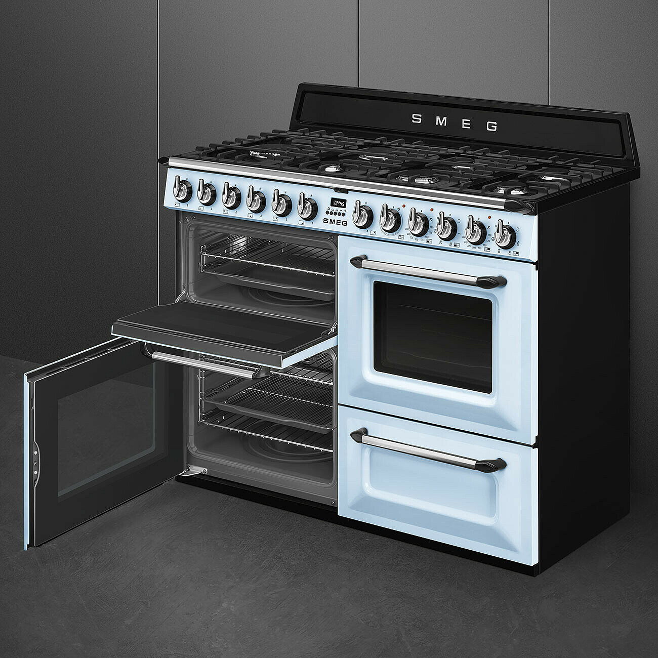 SMEG TR4110AZ cuisinière avec taque à gaz - 110cm
