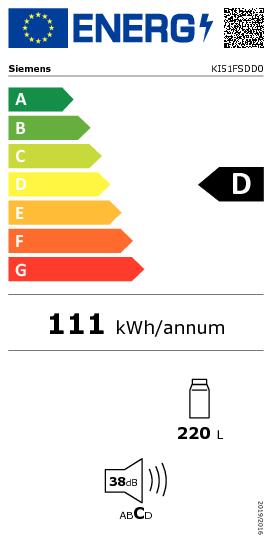 SIEMENS KI51FSDD0 IQ700 réfrigérateur sans surgélateur - 140cm
