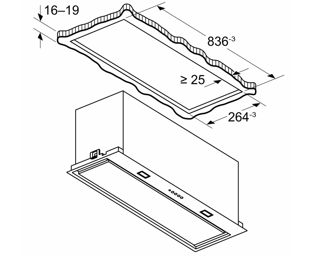 SIEMENS LB88NPC60 iQ700 groupe d'extraction - 86cm