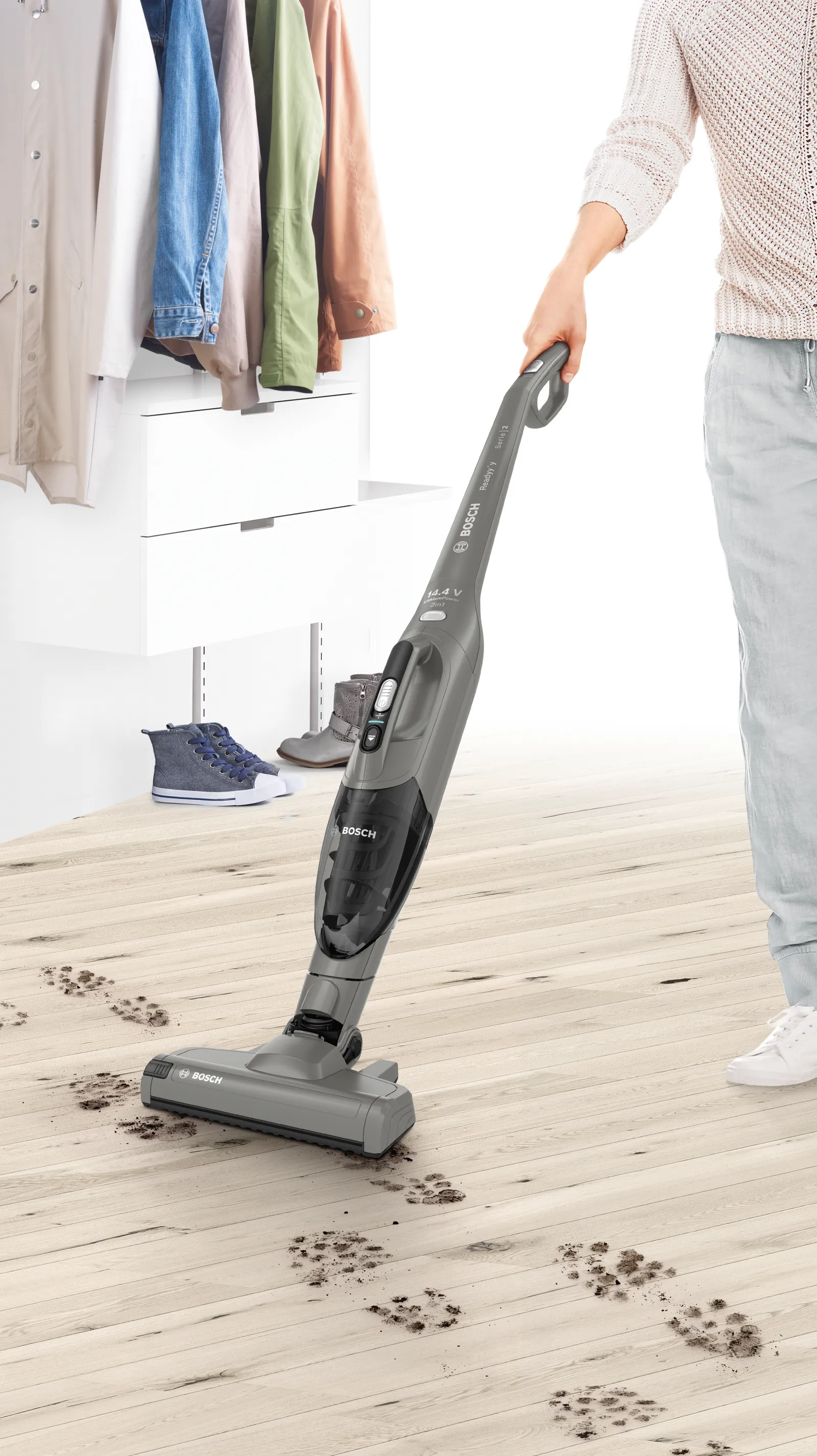 BOSCH BBHF214G Readyy'y aspirateur balai