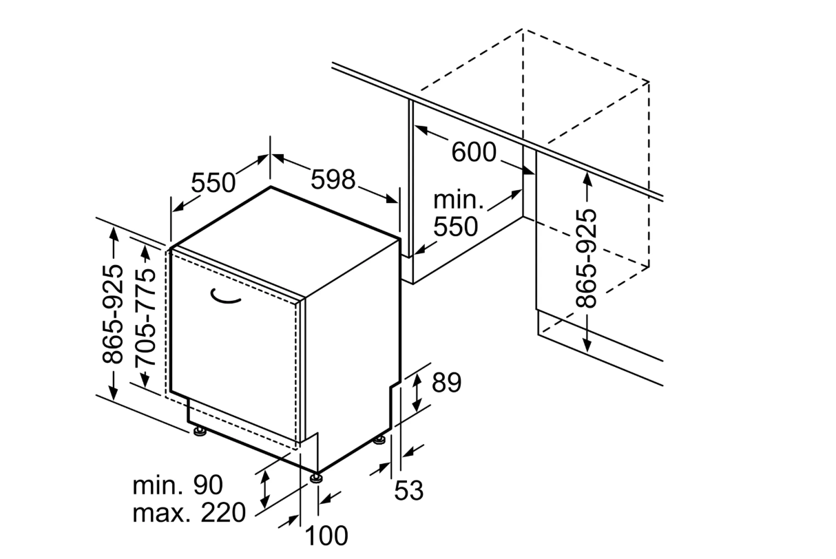 BOSCH SBD6ECX12E SERIE 4 lave-vaisselle entièrement intégrable