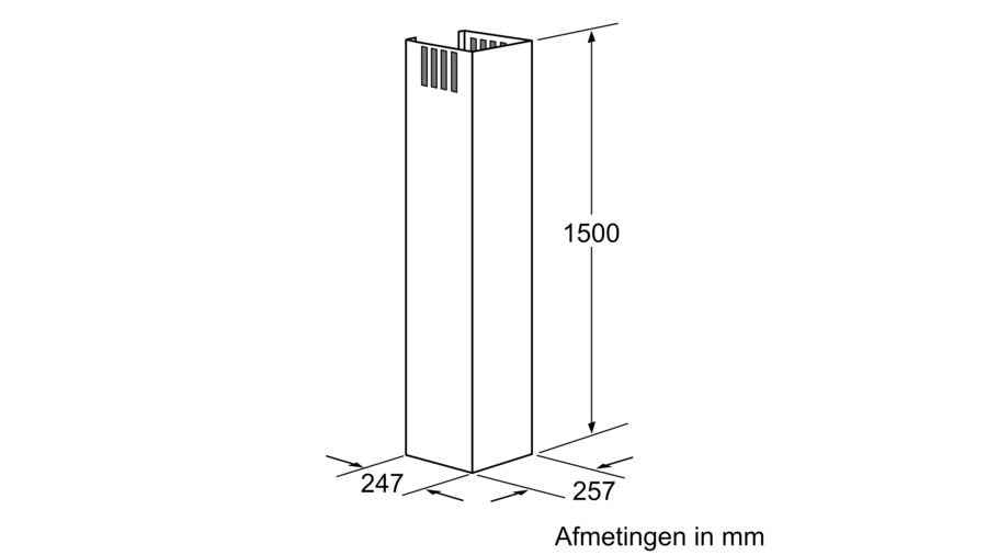 BOSCH DHZ1235 extension de cheminée