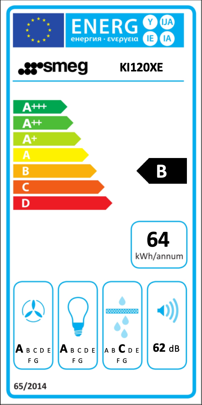 SMEG KI120XE hotte îlot - 120cm
