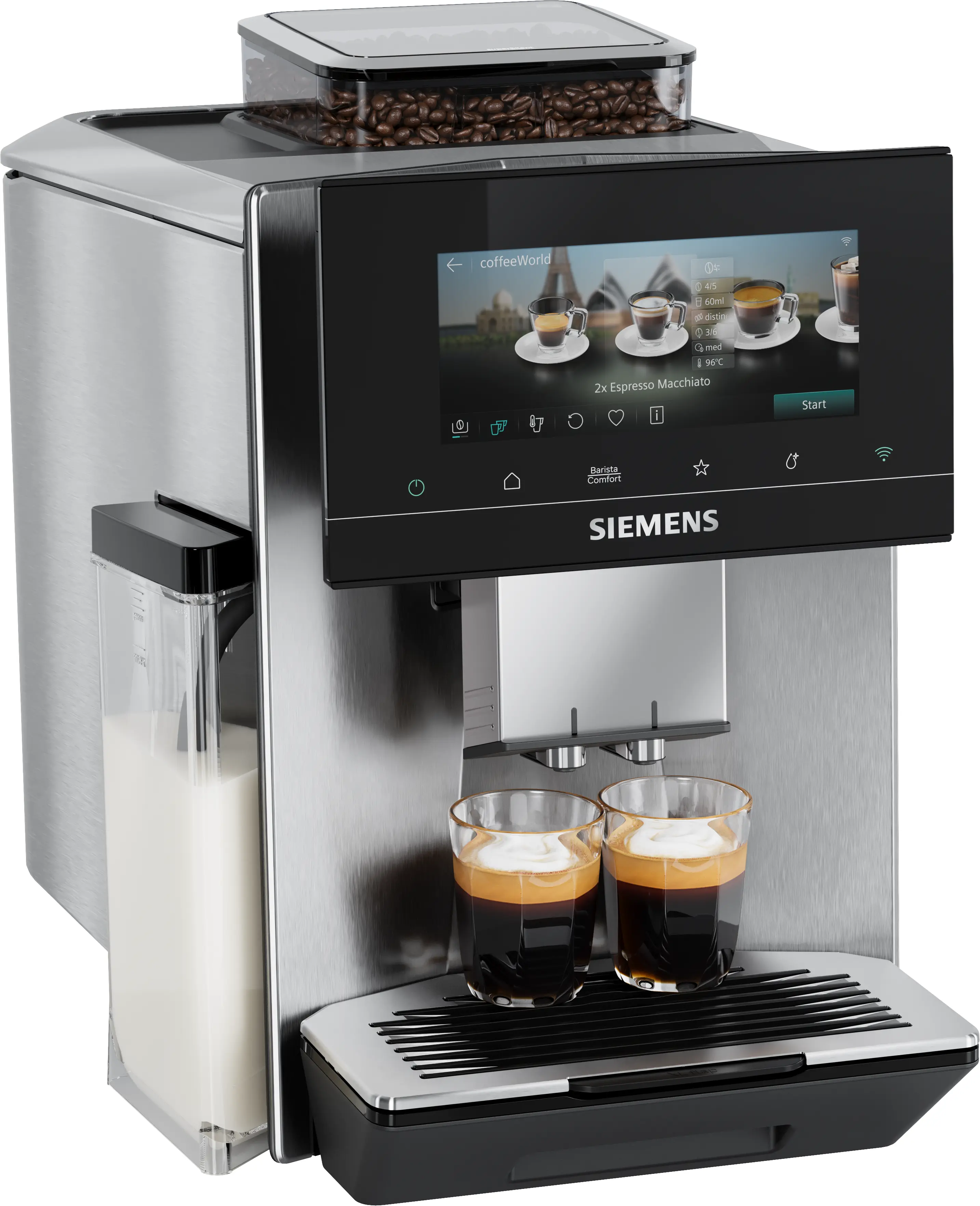 SIEMENS TQ9X3B83 EQ900 Machine à espresso inox entièrement automatique