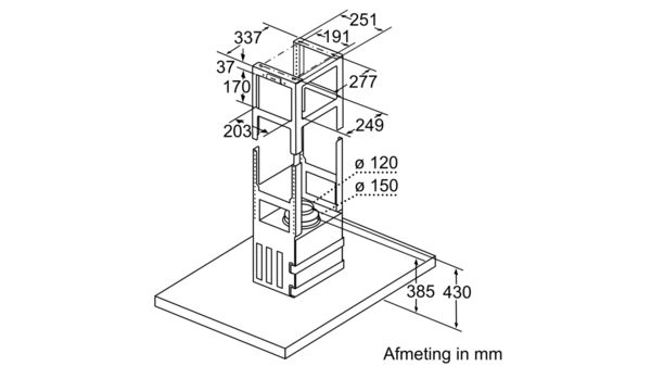 SIEMENS LF98BIR55 IQ500 hotte îlot - 90cm