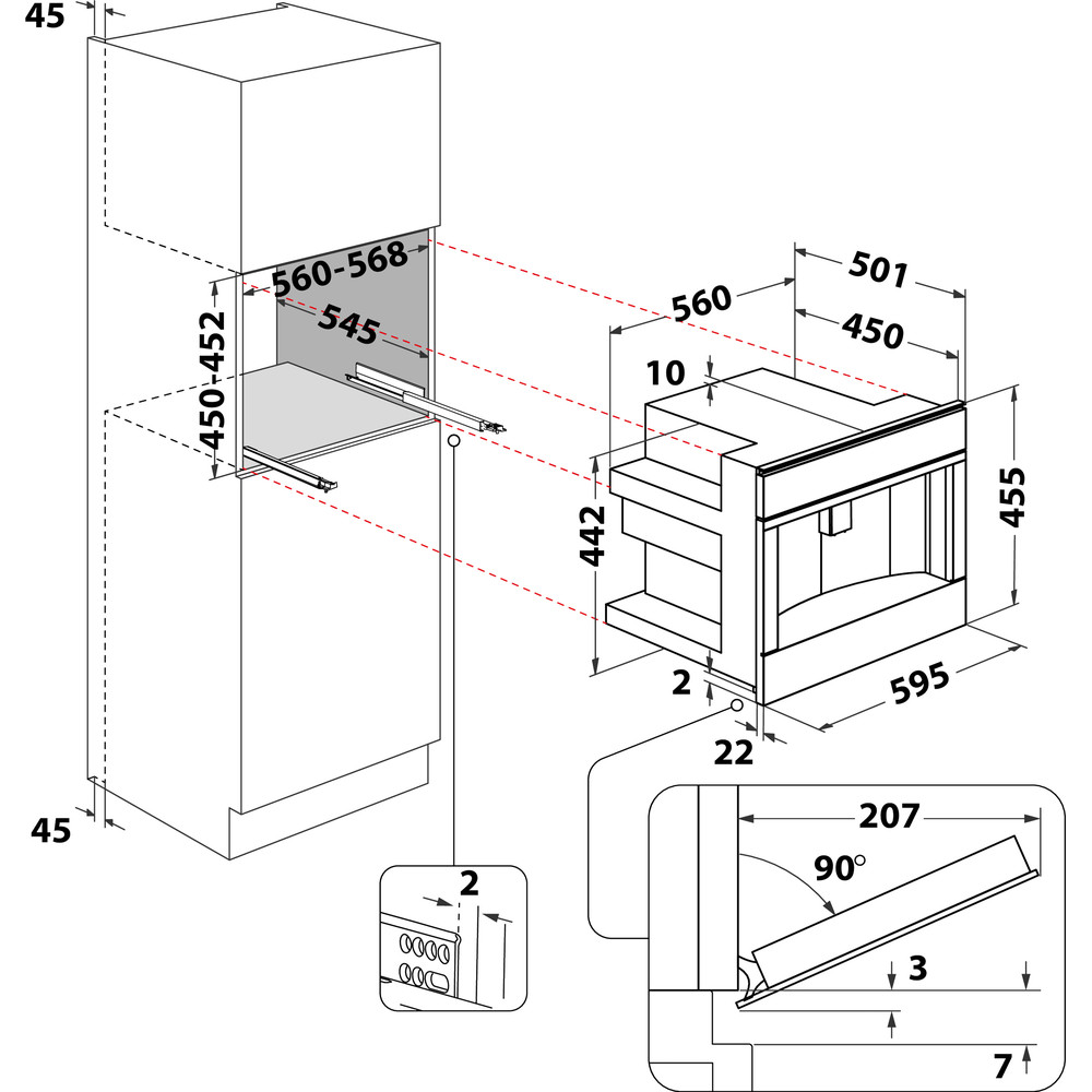 WHIRLPOOL W11CM145 W11 COLLECTION machine à café encastrable - 45cm