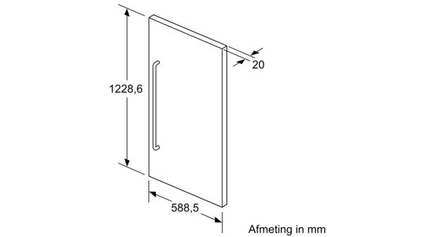 SIEMENS KF40ZSX0 panneau de porte