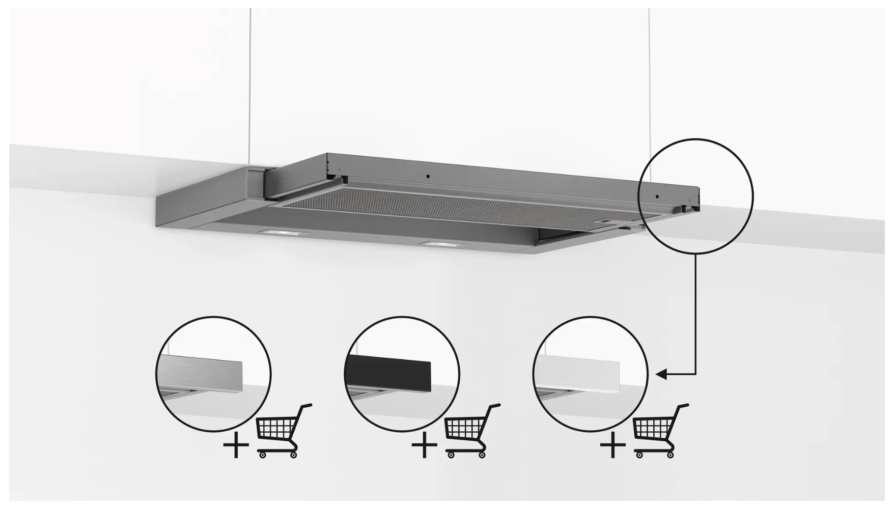 BOSCH DFL063W56 SERIE 2 hotte téléscopique - 60cm