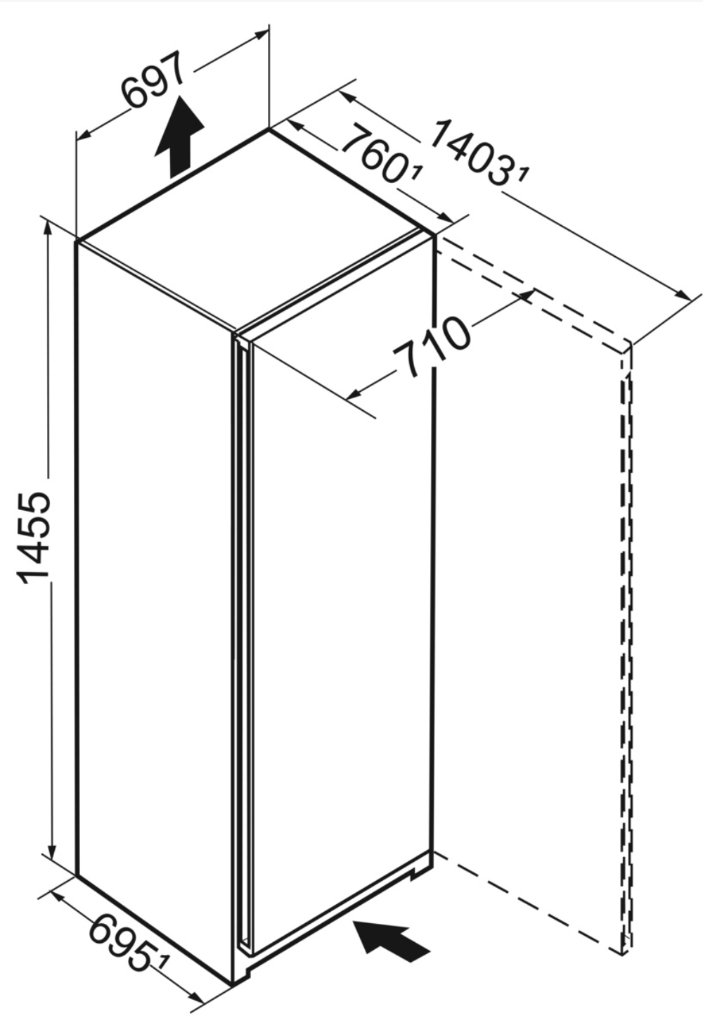 LIEBHERR FNA6635 surgélateur pose-libre - 145cm