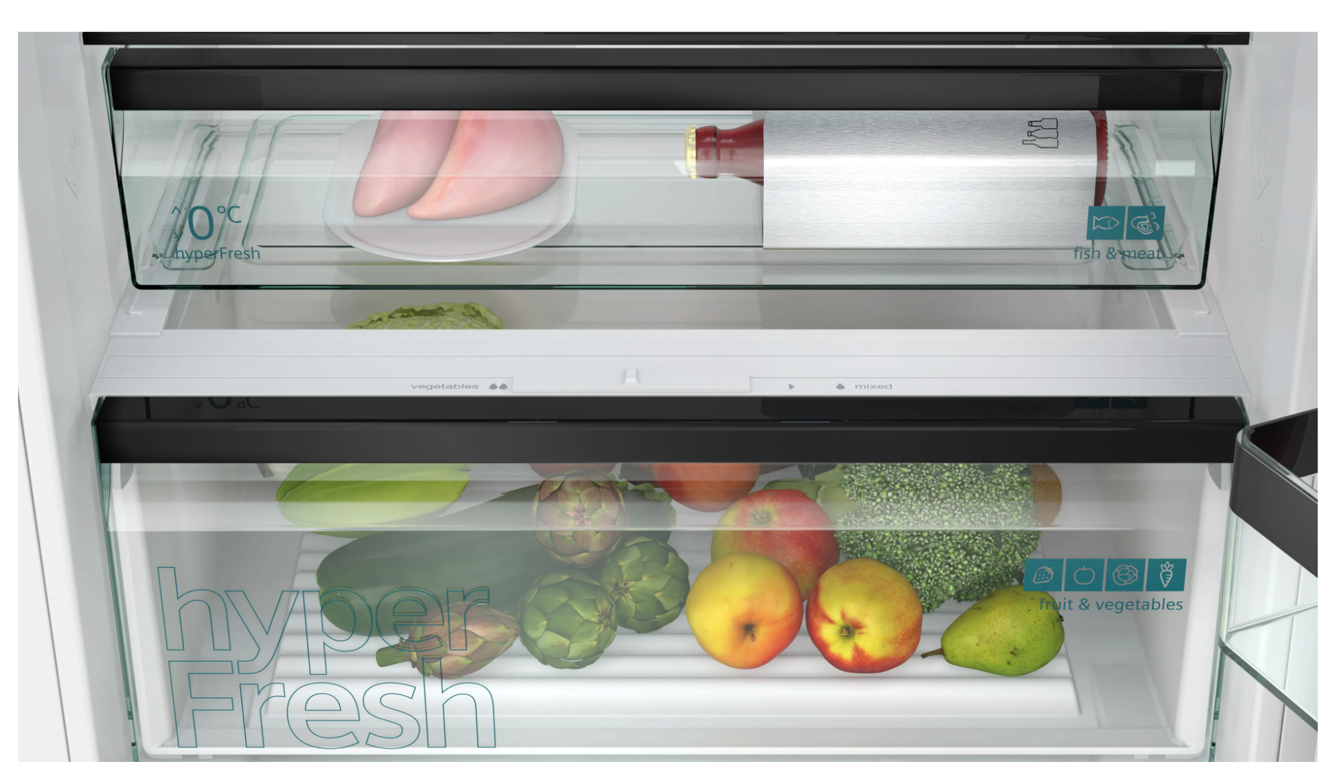 SIEMENS KB96NSDD0 IQ500 combiné réfrigérateur-congélateur - 194cm