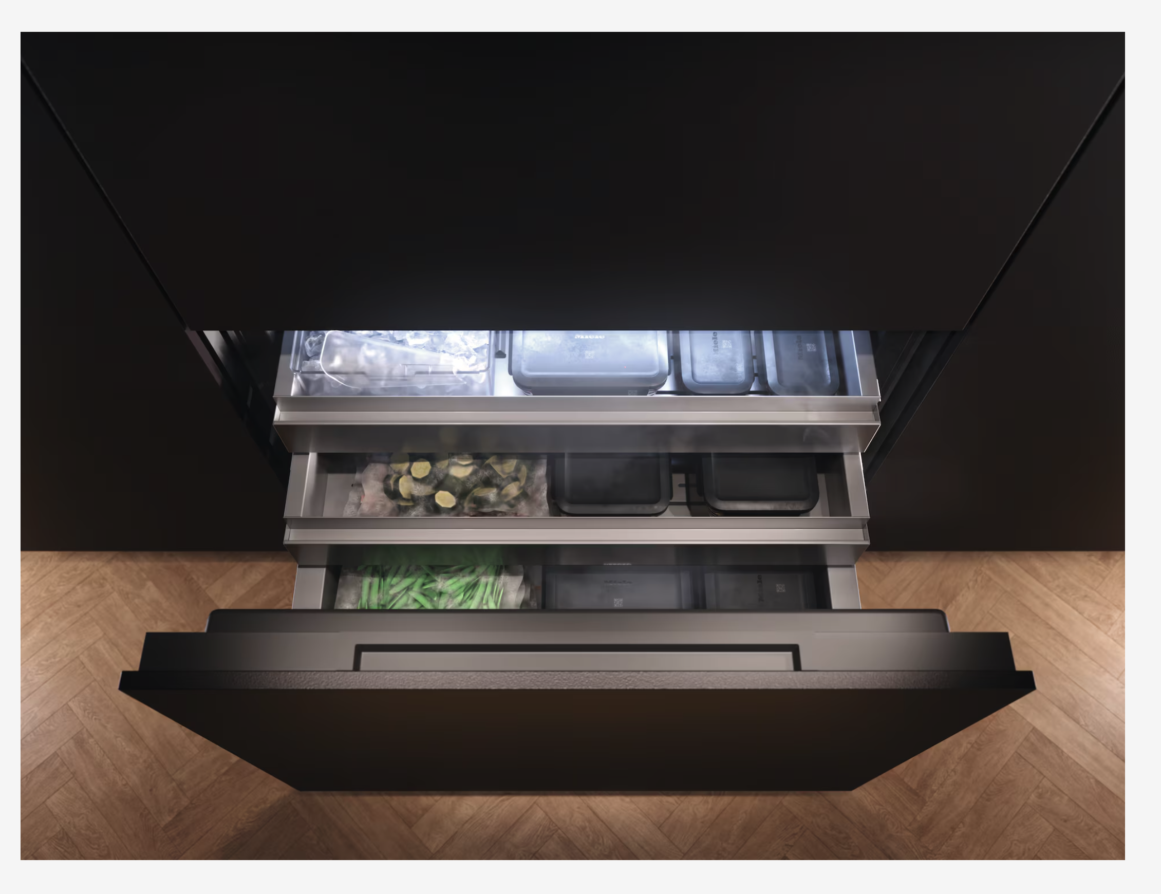 MIELE KFMC3844R combiné réfrigérateur-congélateur - 213cm