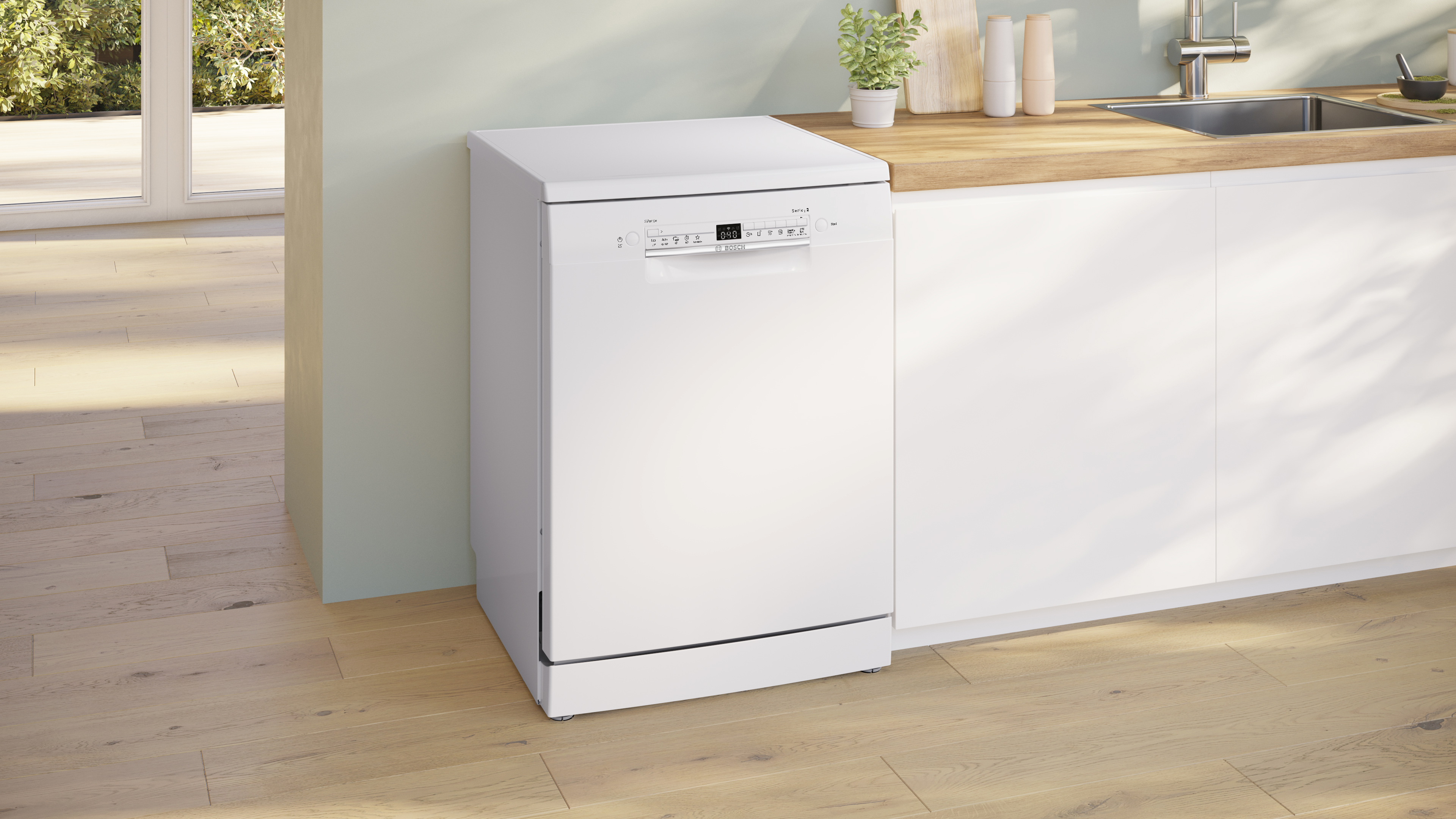 BOSCH SMS2HTW02E SERIE 2 lave-vaisselle pose-libre