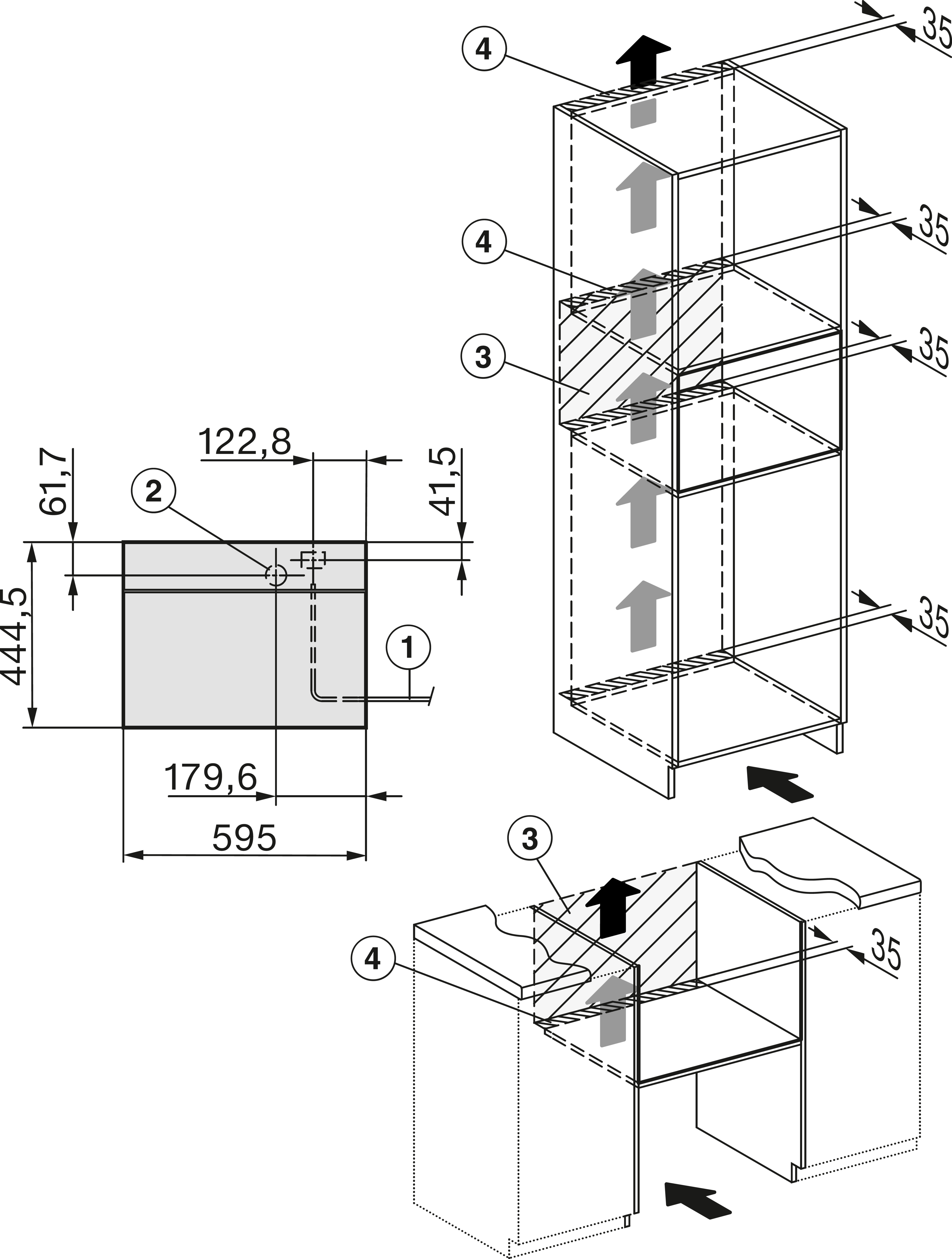 MIELE DGM7840GRGR VITROLINE four à vapeur - combi - 45cm