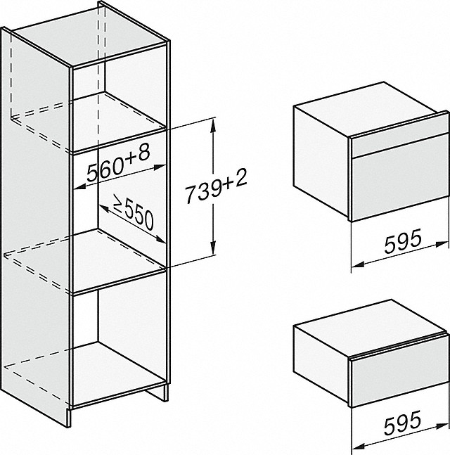 MIELE ESW7020CS PURELINE tiroir culinaire - 29cm