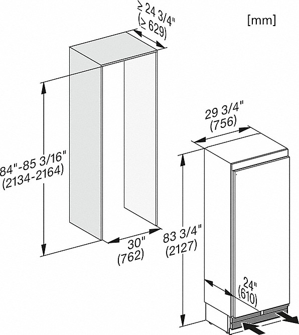 MIELE K2802VI MASTERCOOL refrigérateur sans surgélateur - 213cm