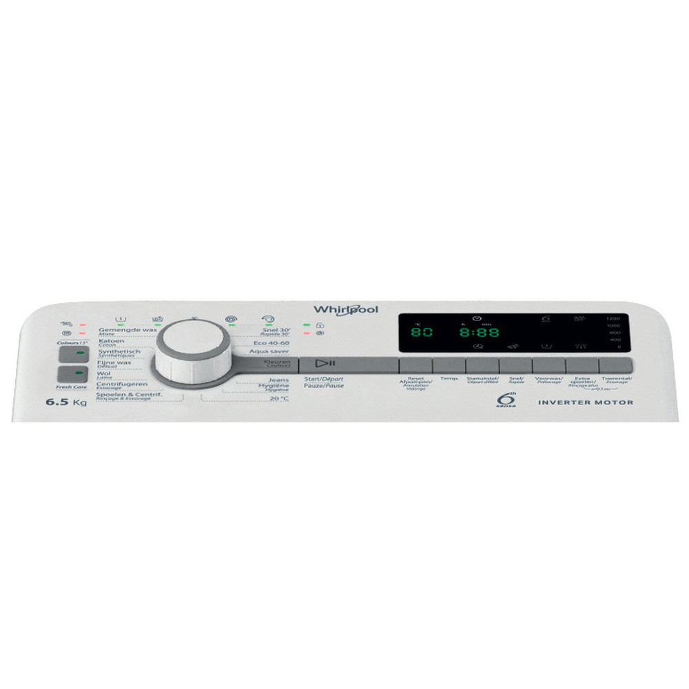 WHIRLPOOL TDLR65251BBE lave-linge - chargement par le dessus