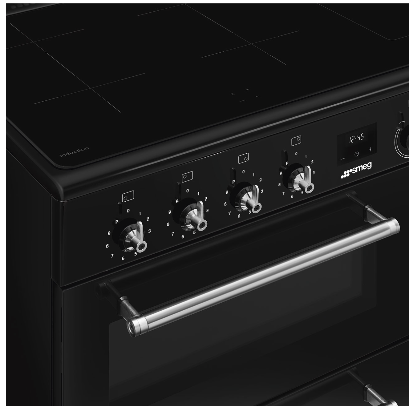 SMEG CX93IMBL cuisinière avec taque à induction - 90cm