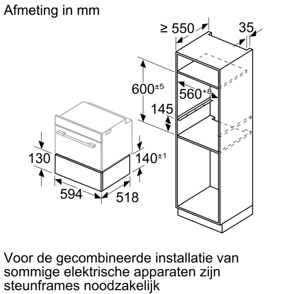 SIEMENS BI710C1B1 IQ700 tiroir chauffant - 14cm