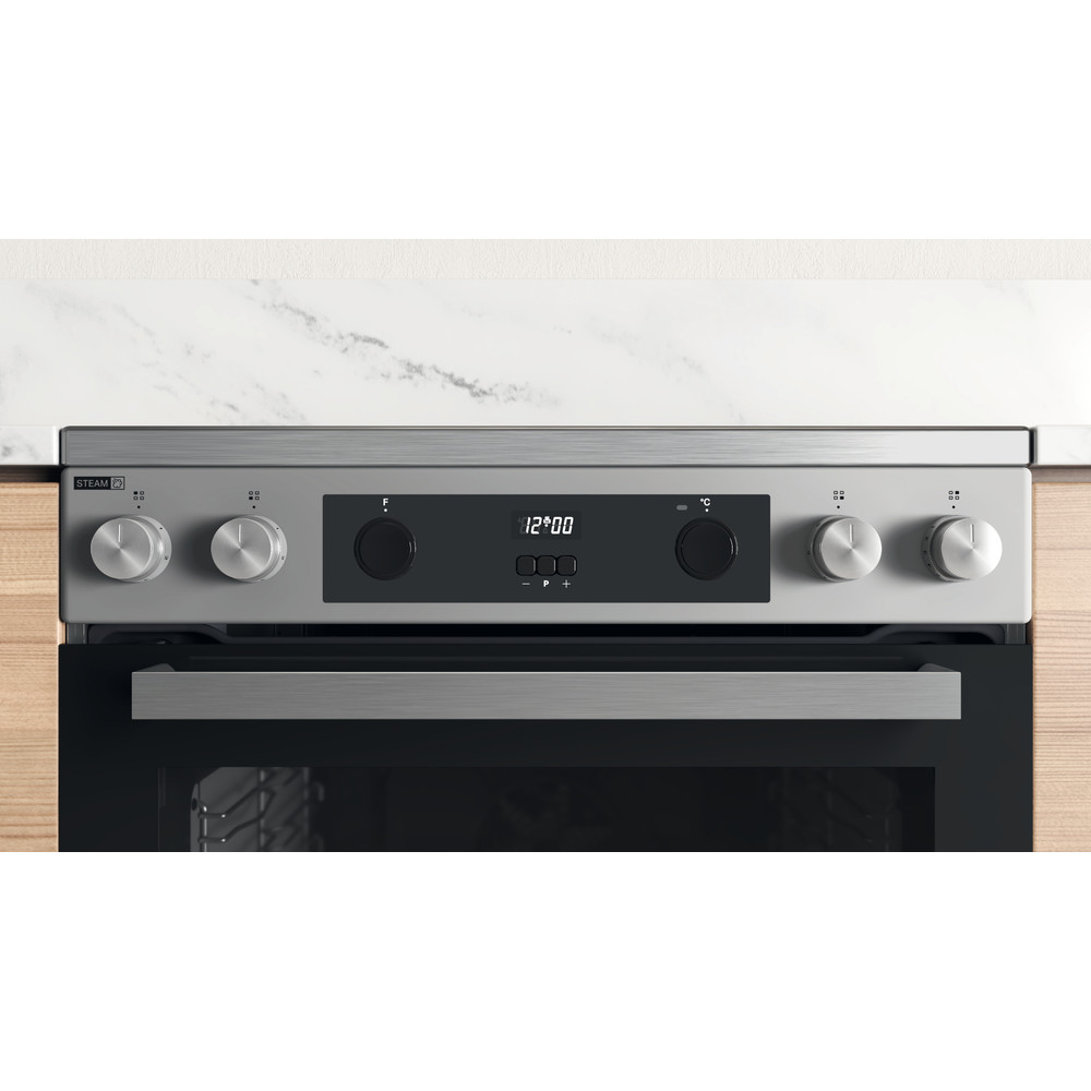 WHIRLPOOL WS68V8CCXT cuisinière avec taque céramique - 60cm