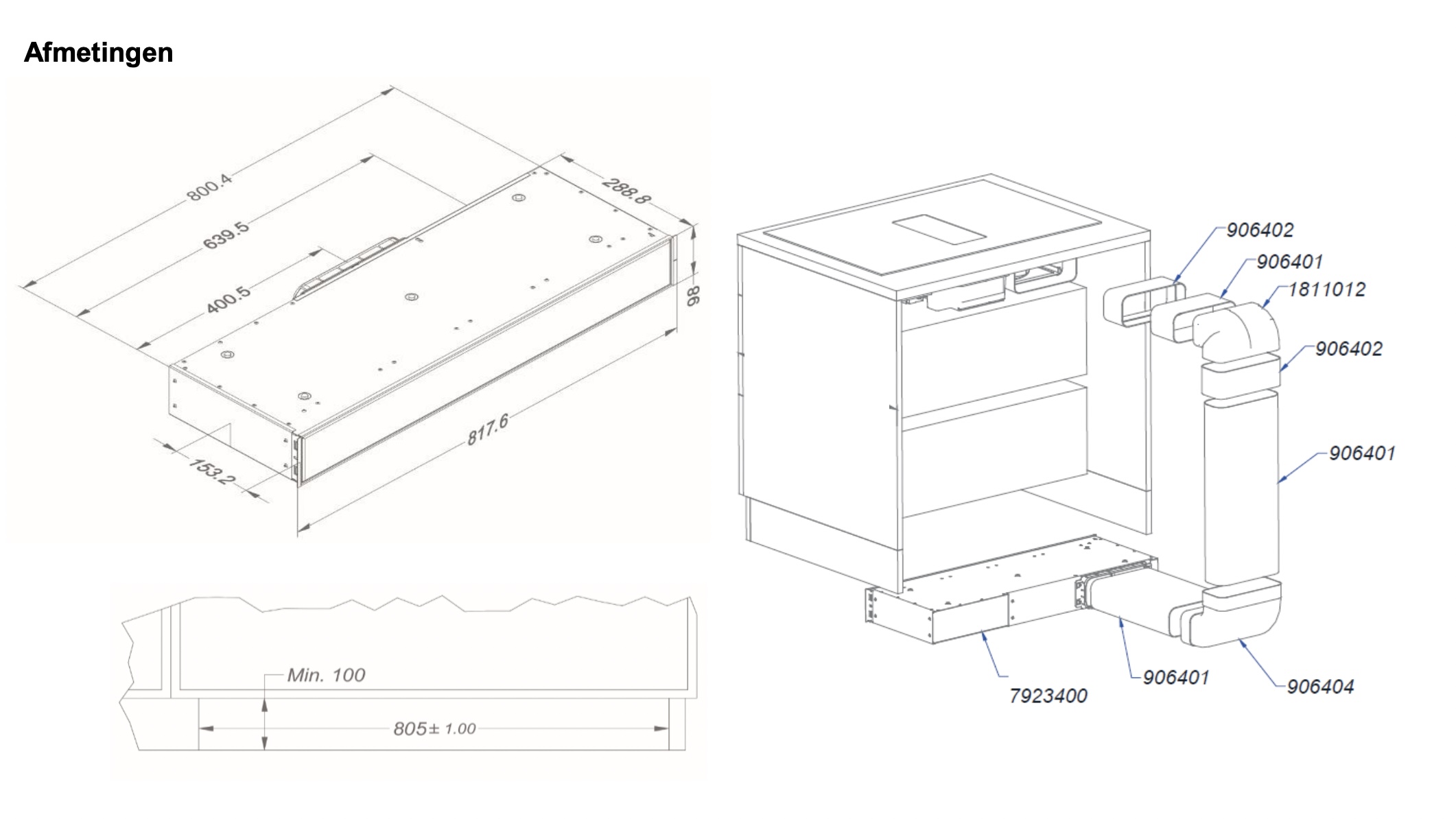 NOVY 1811823 kit de recirculation