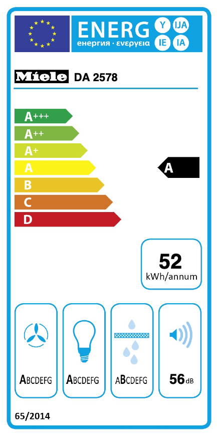 MIELE DA2578 groupe d'extraction - 70cm
