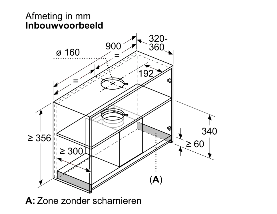 BOSCH DBB95CC60 hotte intégré - 90cm