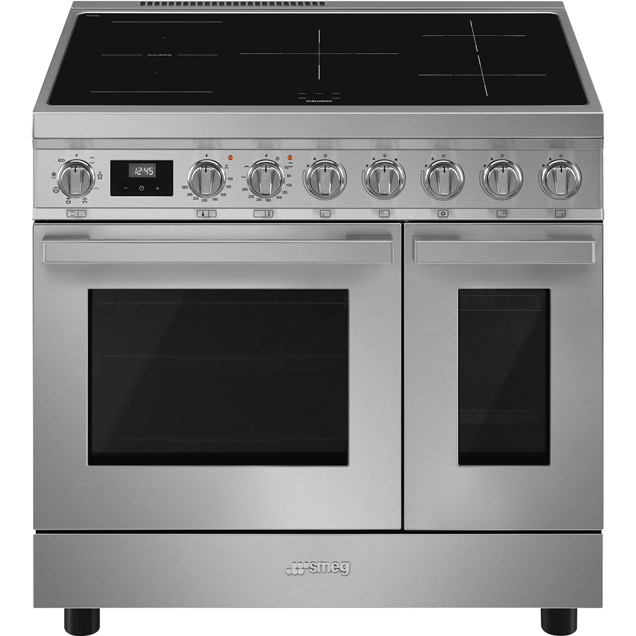 SMEG CPF92IMX cuisinière avec taque à induction - 90cm