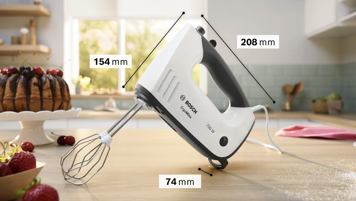 BOSCH MFQ37480 ERGOMIXX mixeur batteur