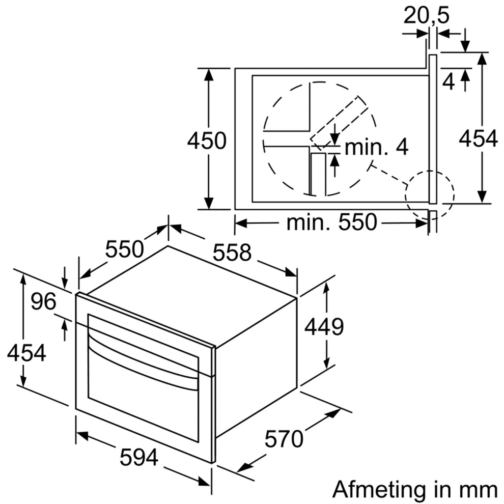BOSCH CMA583MS0 SERIE 4 four à micro-ondes - combi - 45cm