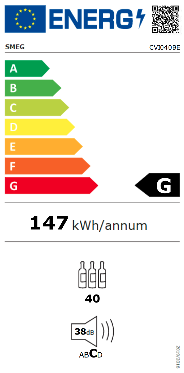 SMEG CVI040BE cave à vin