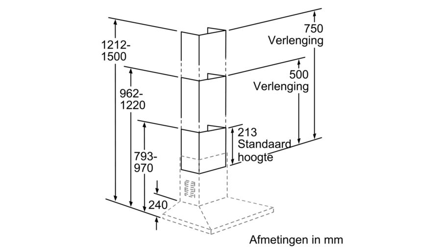 BOSCH DHZ1224 extension de cheminée
