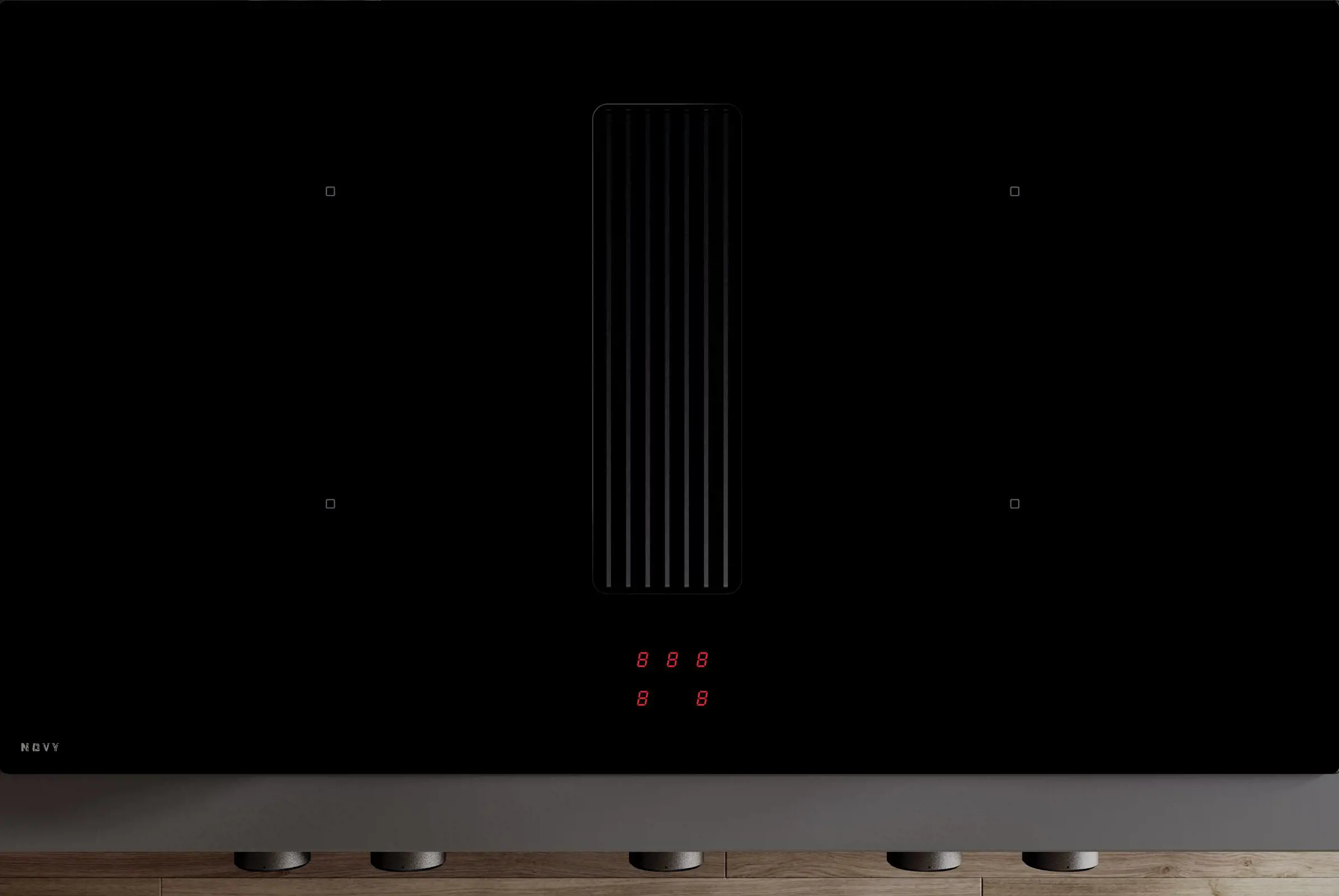 NOVY 1866 EASY table de cuisson avec hotte integrée - 90cm