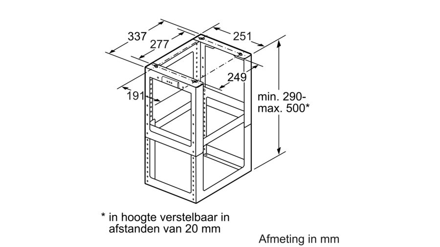 BOSCH DHZ1251 fixation pour extension de cheminée