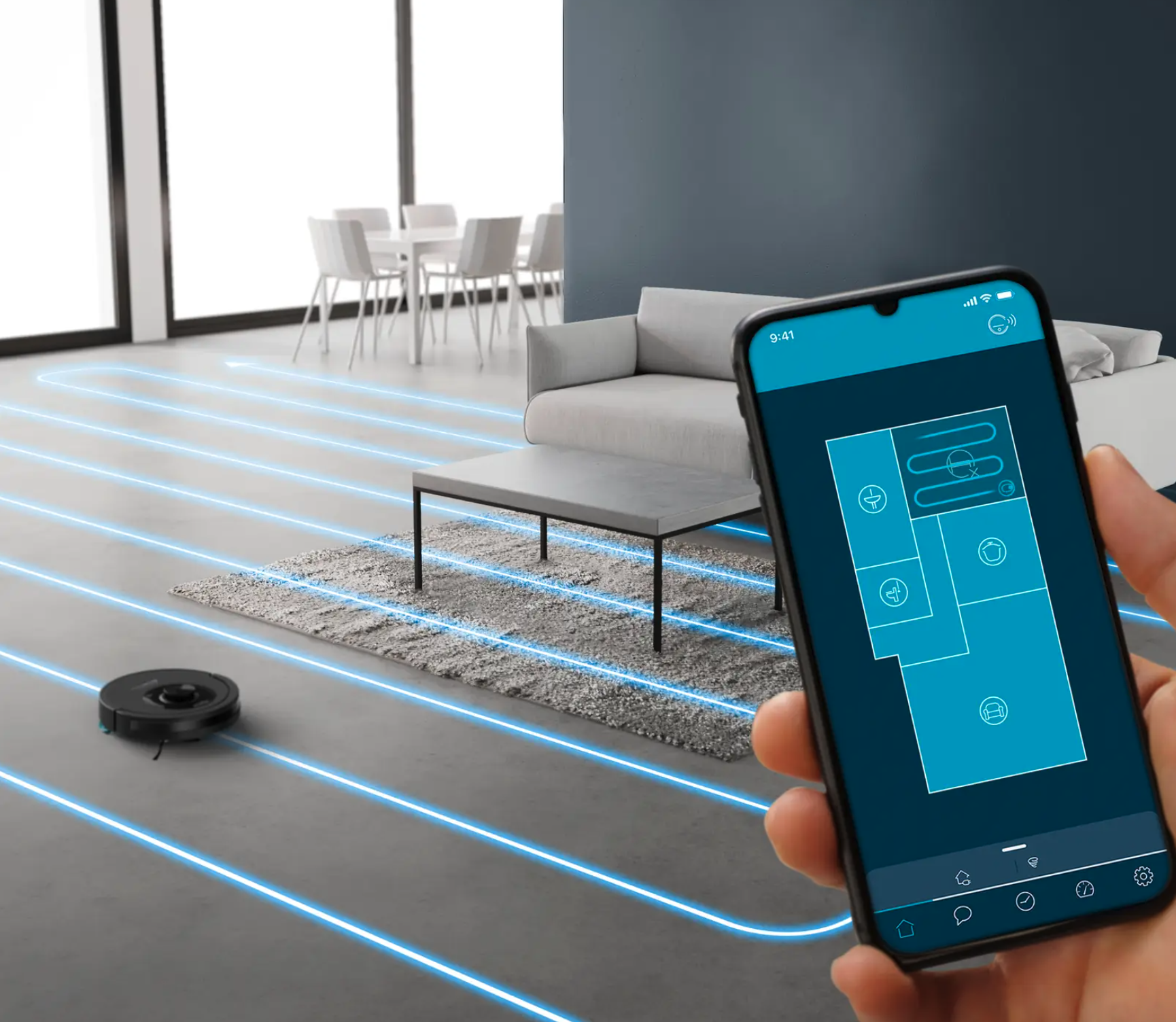 ROWENTA RR87C5WH aspirateur robot