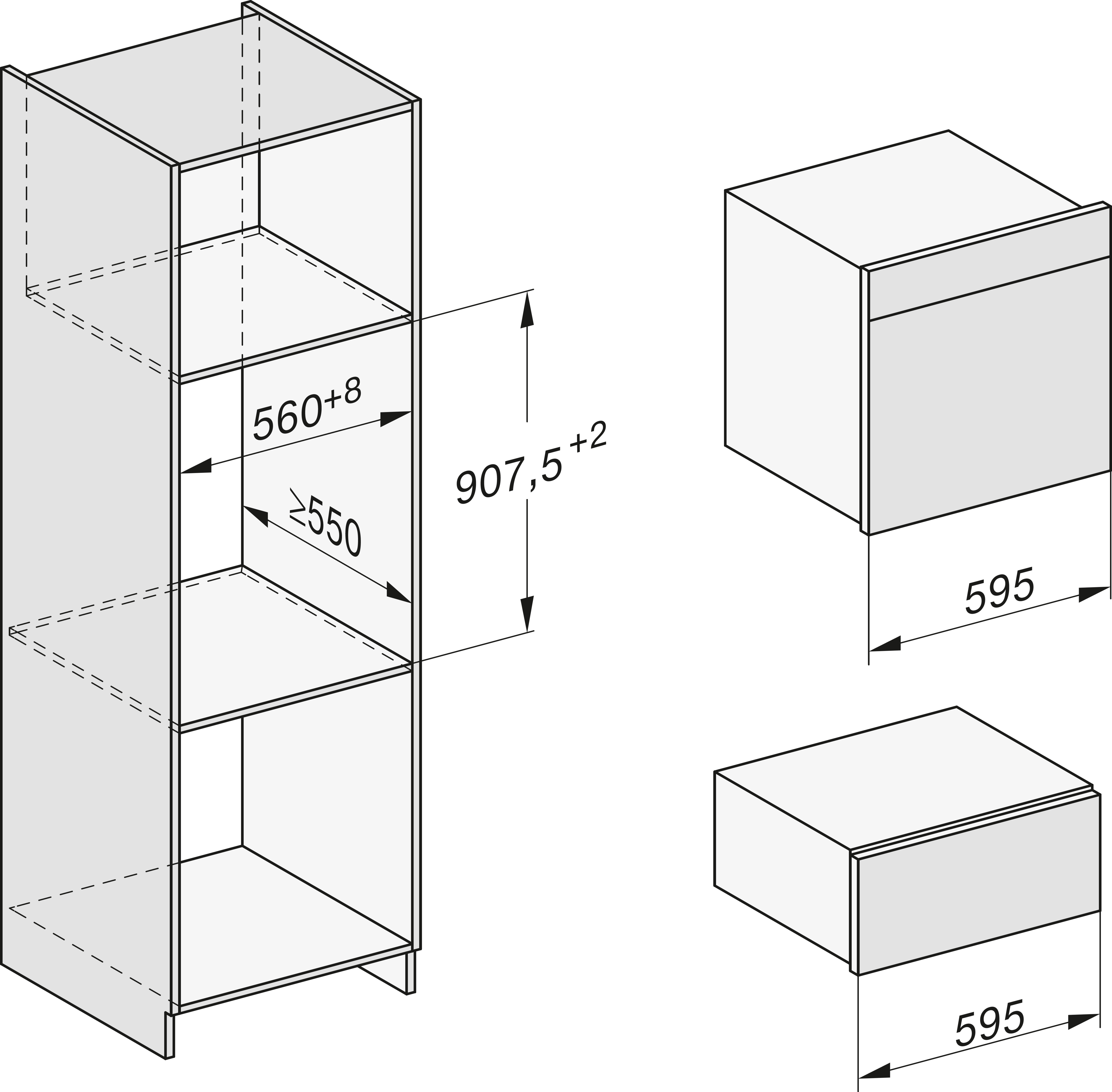 MIELE ESW7030OBSW PURELINE tiroir culinaire - 32cm