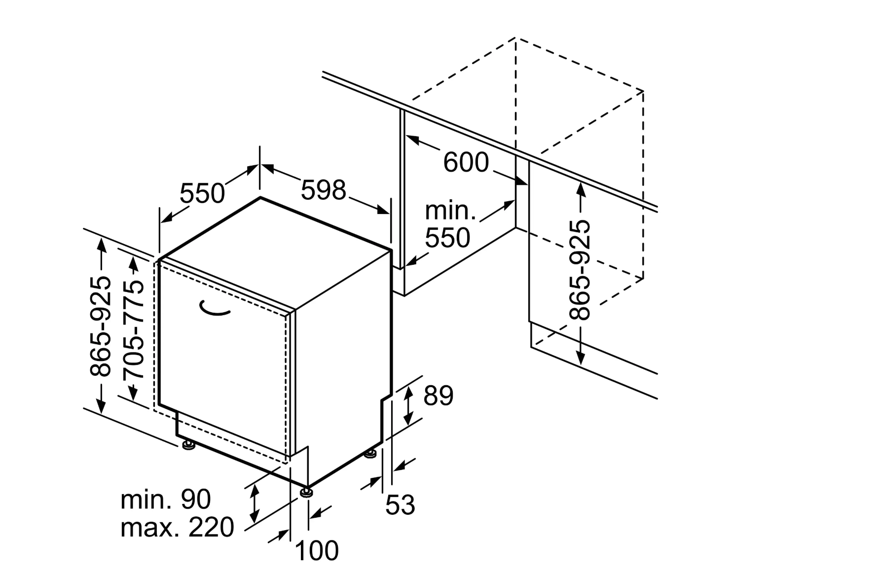 BOSCH SBD6ECX21E lave-vaisselle entièrement intégrable