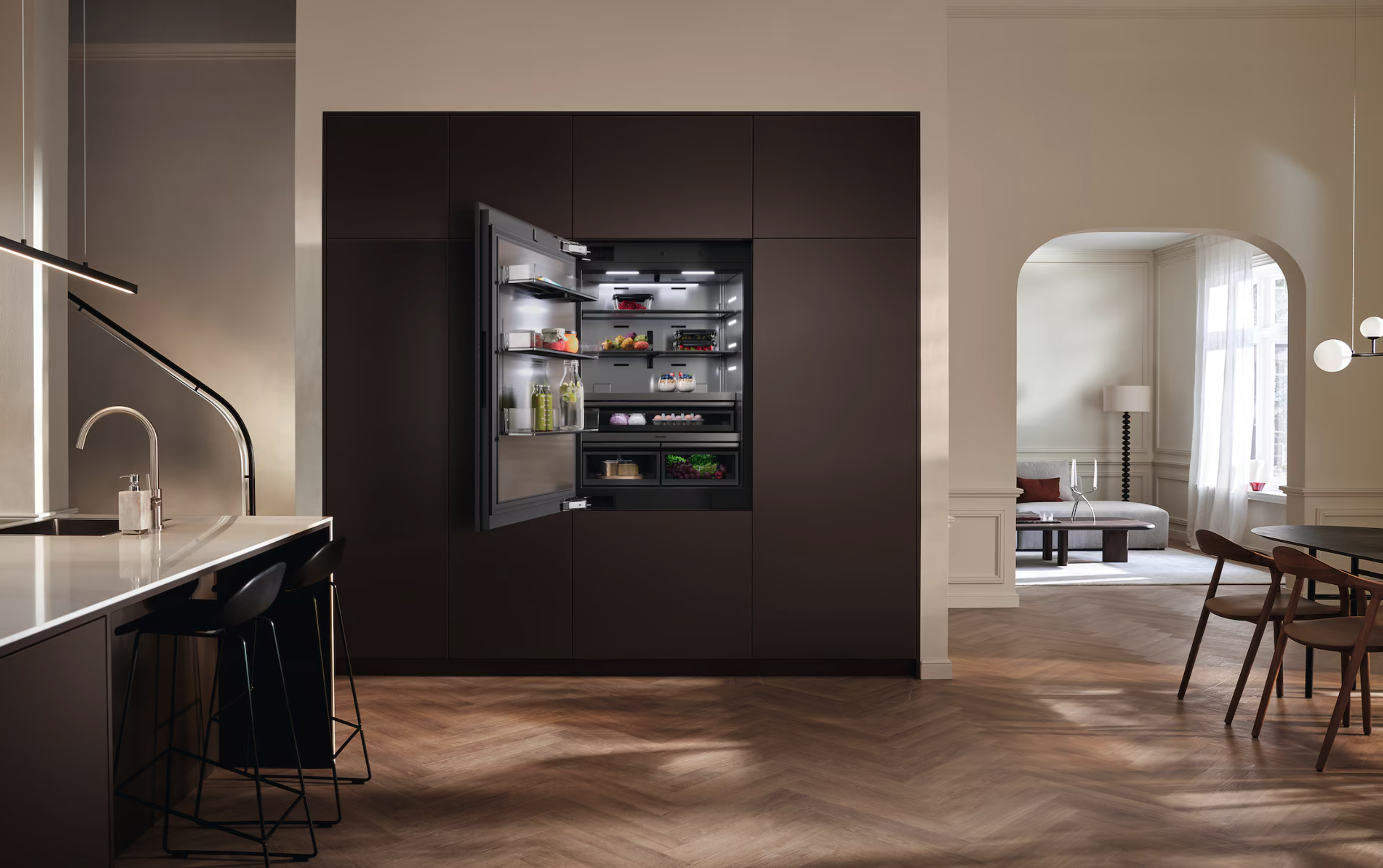 MIELE KFMC3844L combiné réfrigérateur-congélateur - 213cm