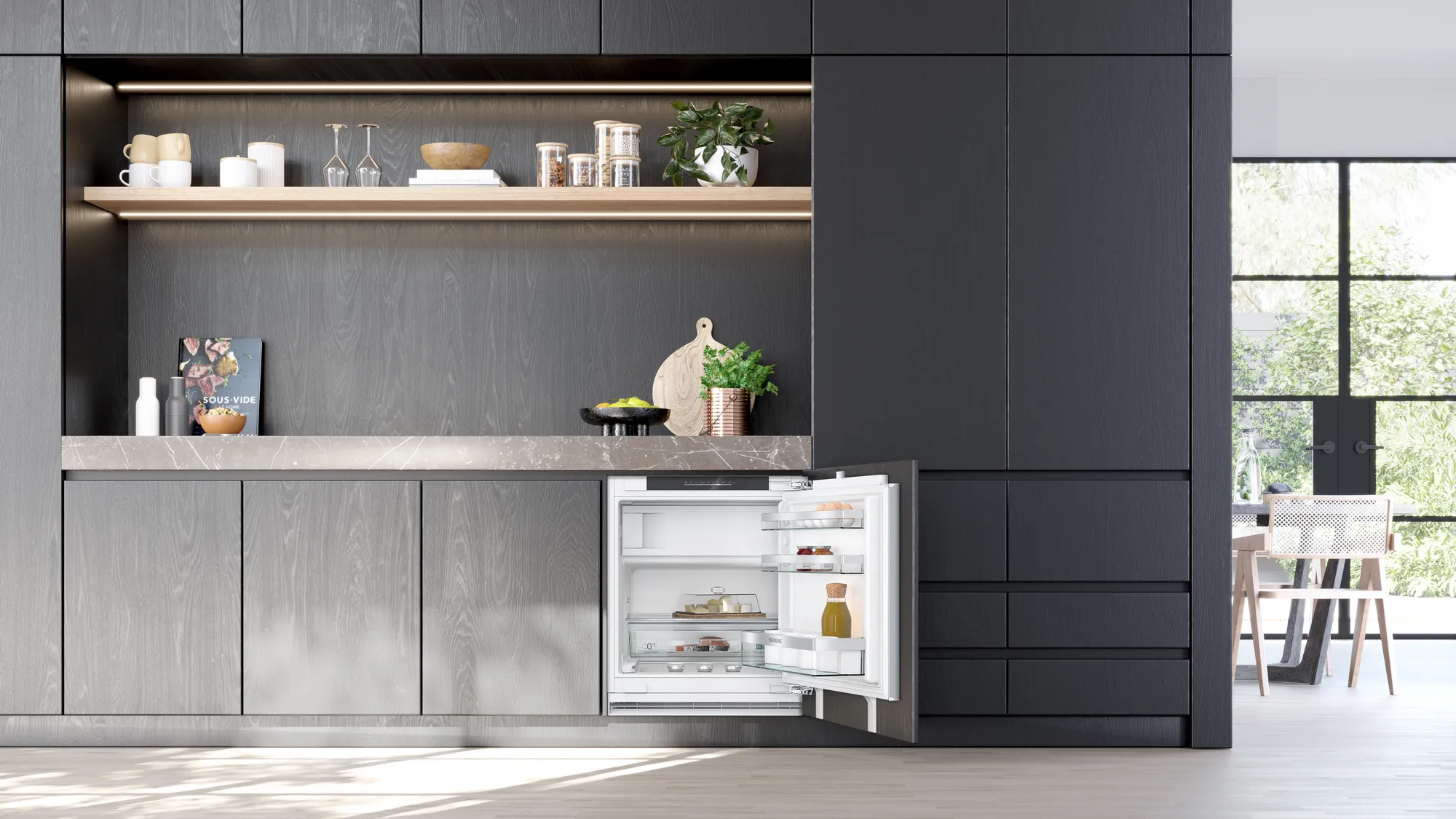 SIEMENS KU22LADD0 IQ500 réfrigérateur sous-encastable avec surgélateur - 82cm