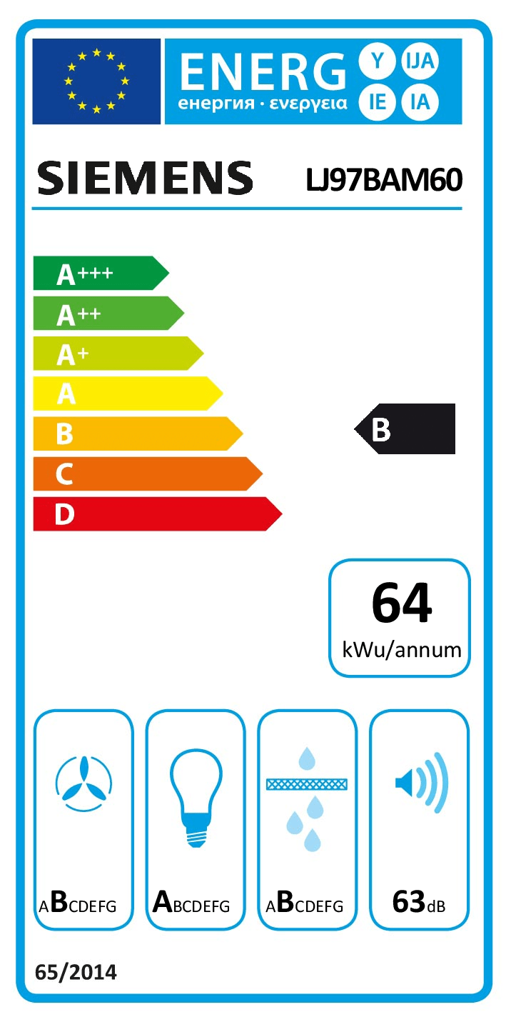 SIEMENS LJ97BAM60 IQ500 groupe d'extraction - 90cm