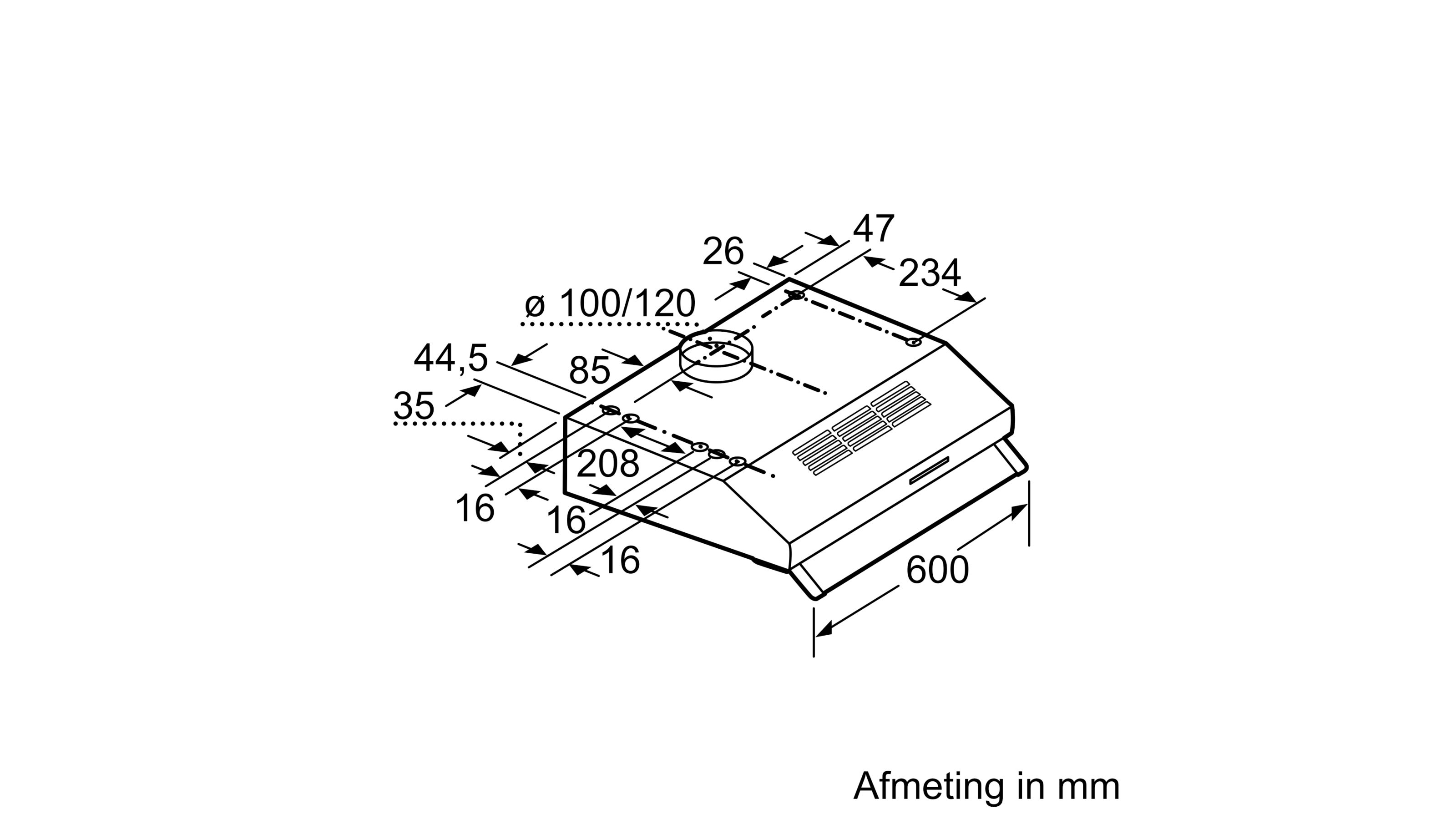 SIEMENS LU62LFA51 IQ100 hotte sous-encastrable - 60cm