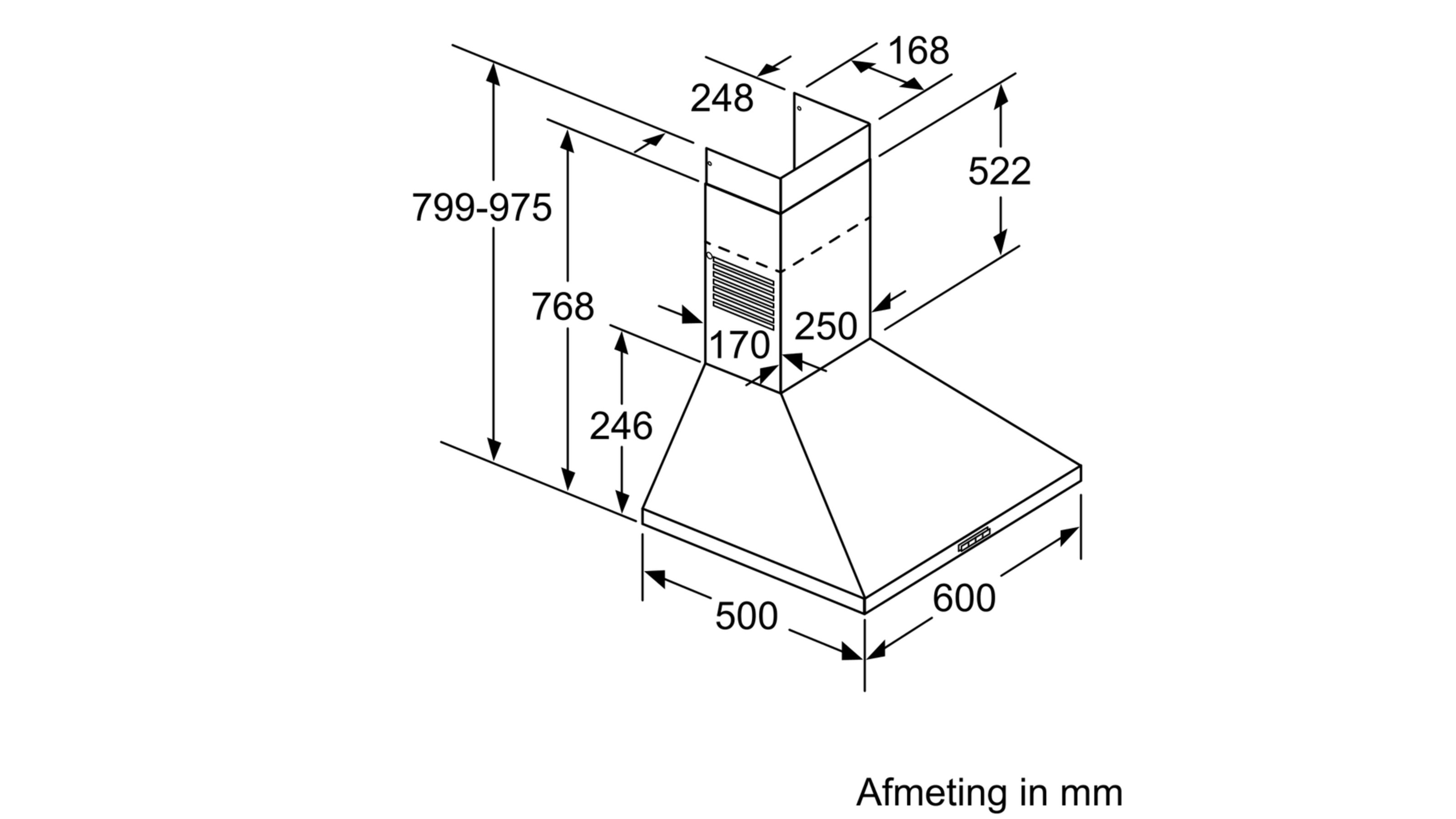 SIEMENS LC64PBC50 IQ100 hotte décorative - 60cm