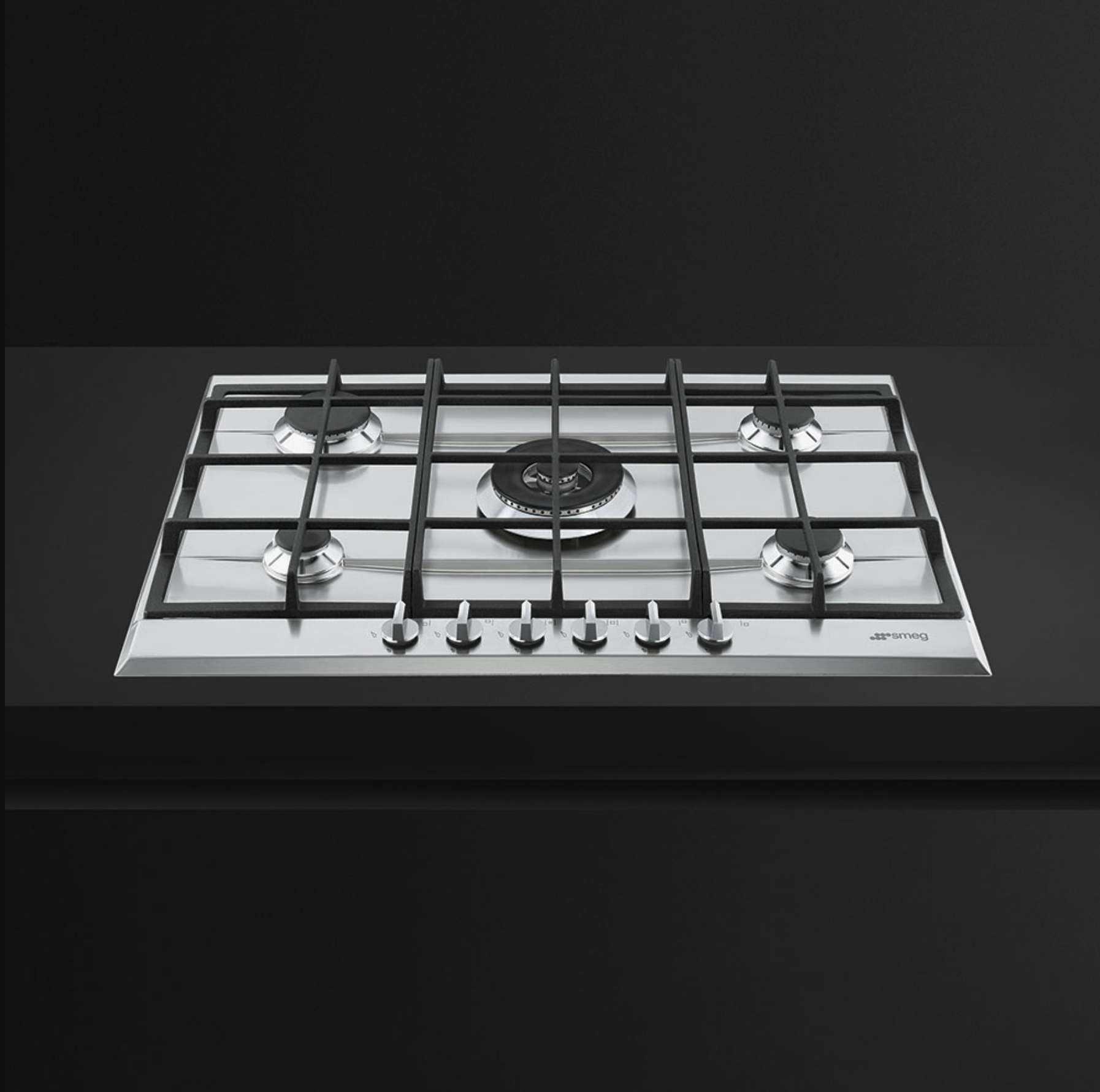 SMEG P272XGH table de cuisson au gaz - 72cm
