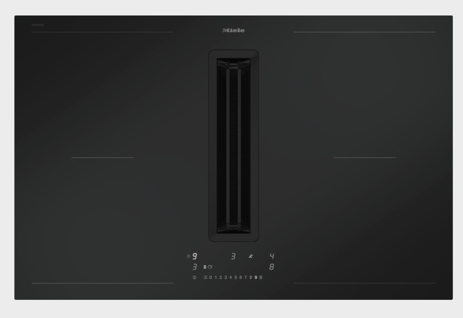 MIELE KMDA7876FLMATTFINISHMASW table de cuisson avec hotte integrée - 80cm