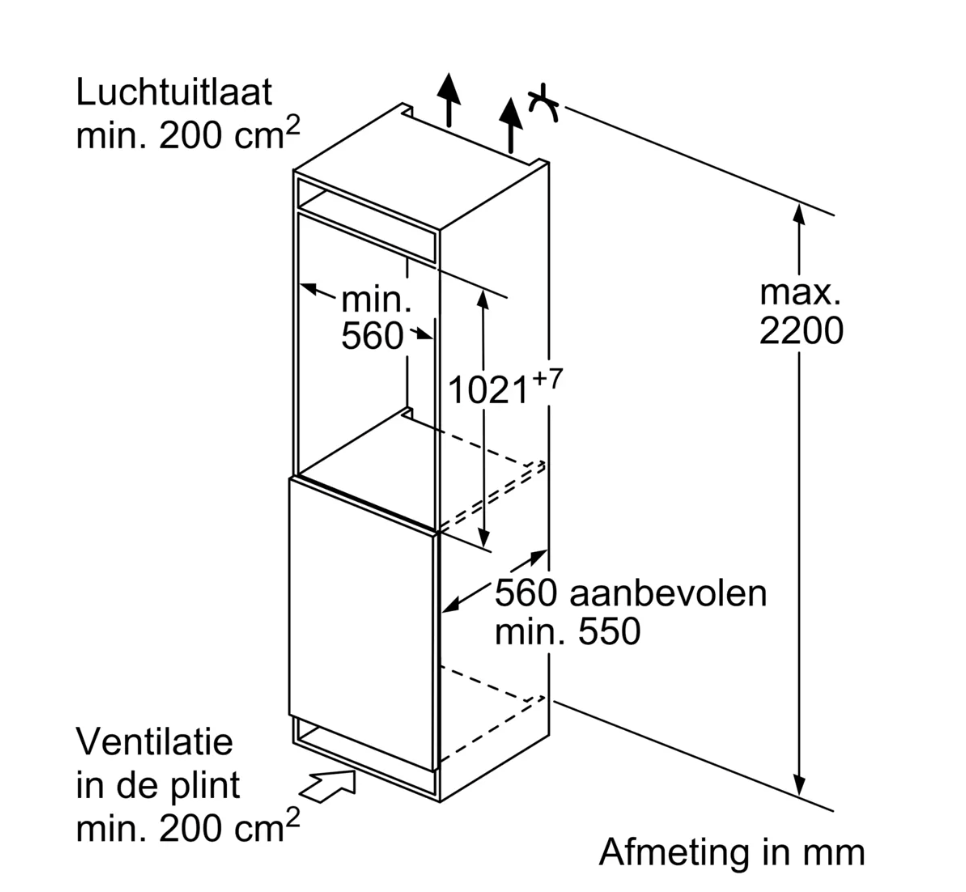 BOSCH KIR31SFE0 SERIE 4 réfrigérateur sans surgélateur - 102cm