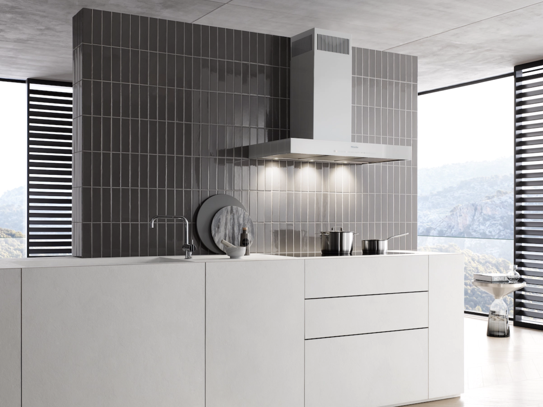 MIELE DA6698WBW hotte décorative - 90cm