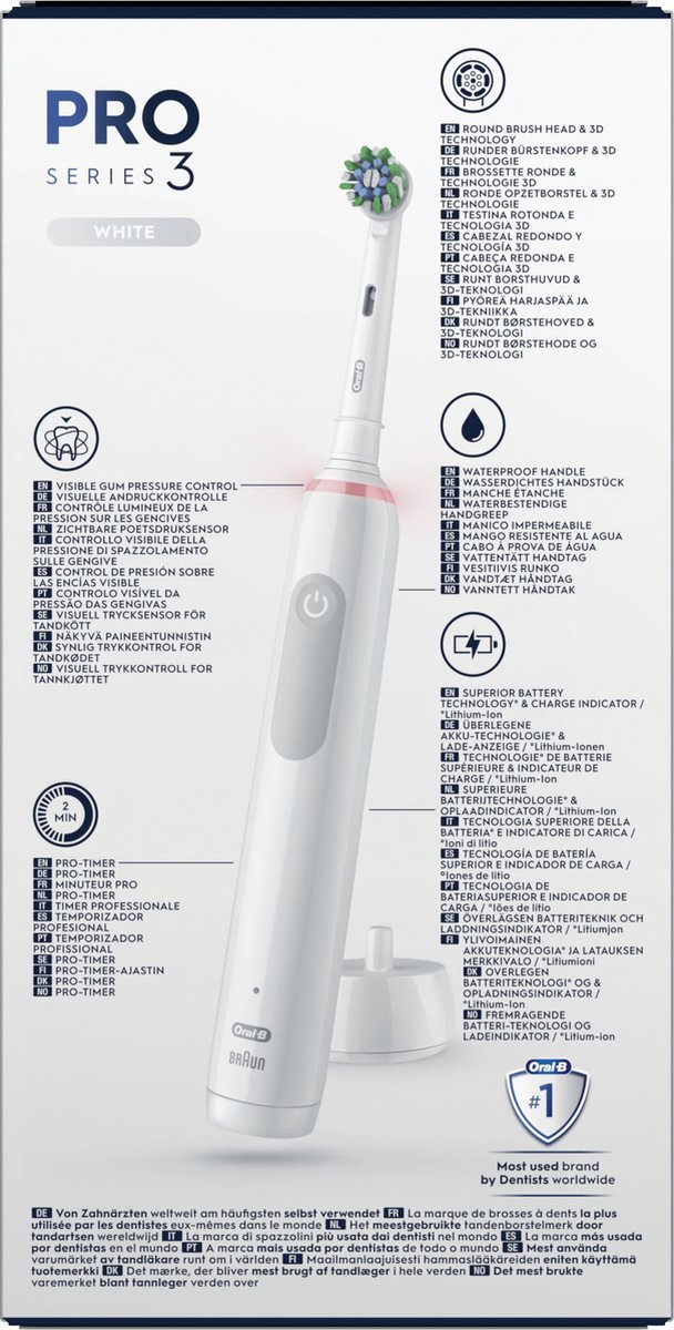 ORAL B OBPRO3CAWH brosse à dents électrique