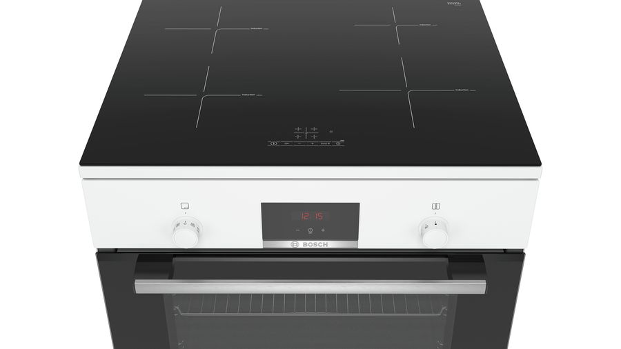 BOSCH HLR390020 SERIE 4 cuisinière avec taque à induction - 60cm