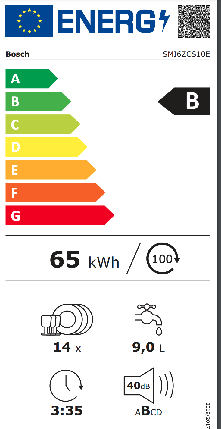BOSCH SMI6ZCS10E SERIE 6 lave-vaisselle intégrable